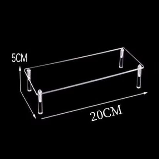 1-4 Tier Acrylic Display Stand Durable Display Rack for Cupcake Perfume Doll Transparent Trapezoidal Blind Box Storage Shelf